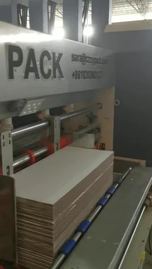 自動フレキソ プリンター印刷切断梱包包装段ボール箱製造機